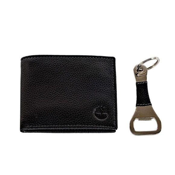 Timberland Men's Leather Billfold & Bottle Opener - Picture 1 of 5